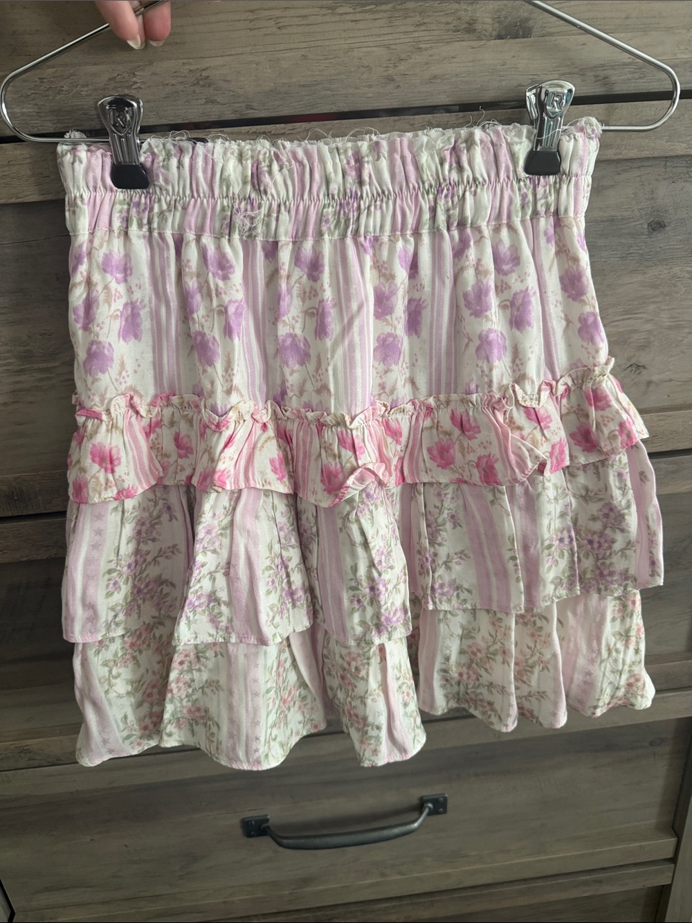LoveShackFancy Corbett Skirt in Pastel Clouds - Picture 3 of 3